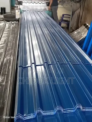 Long Span Design Aluminum Roofing Sheet Oven Baked Blue