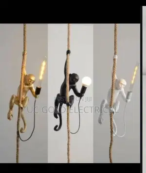 Sandyha Nordic Retro Resin Monkey Wall Lamps for Living Room