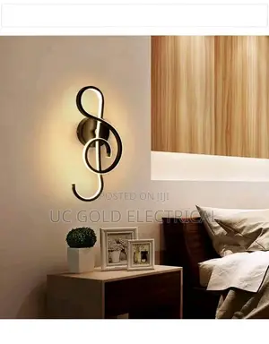 Damiasmil Led Wall Lamp Modern Musical Note Wall Light