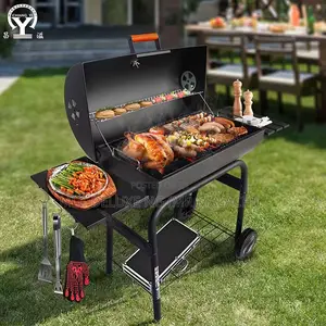 Big Type Outdoor Charcoal Barbecue Griller ( Black Colored)