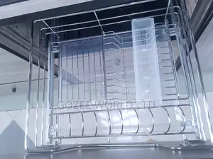 Silver 80cm Drawer Plate Rack