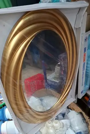 Anka Golden Frame Bathroom Mirror
