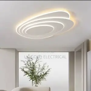 Rectangular Grid Led Ceiling Lamp Nordic Modern Living Room
