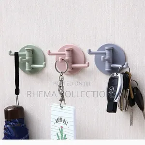 6pcs Minimal Load Bearing 3 Rotatable Wall Hanger