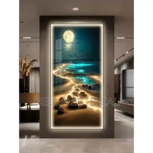 70 by 140cm Entrance Decoration Light Painting Moon