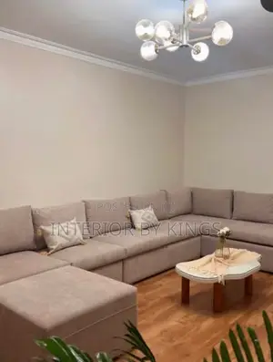 U-Shaped Custom Made Sofa + Center Table Can Come in Colors