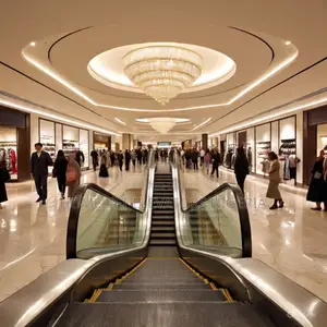 Empty Escalator Staircase, Shopping Malls