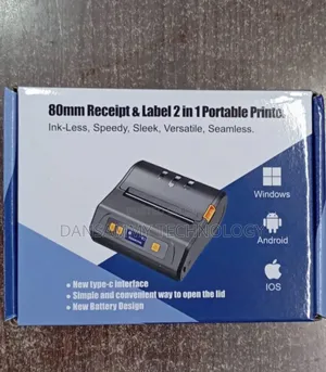 80mm Receipt & Label 2in1 Bluetooth Printer