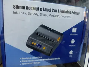 80mm Receipt & Label 2in1 Bluetooth Printer