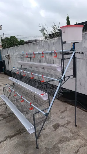 Half Side Portable 3tiers Poultry Cage