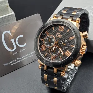 Guess Collection Men's Black Chain Watch