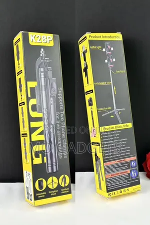 K28p Long Tripod Stand With Selfie Light