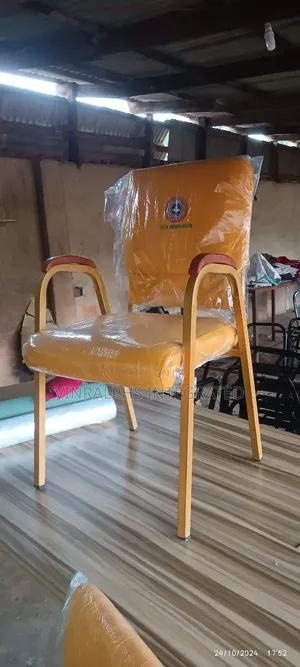 Customised Church Chairs With Armrest and Logo