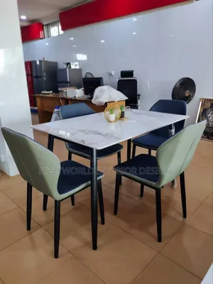 Set of Marble Dining Table