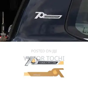 70th Anniversary Rear Stickers Toyota Prado, Land Cruiser