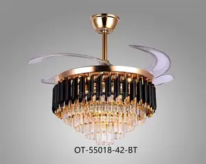 Luxury Crystal Chandeliers With Fan