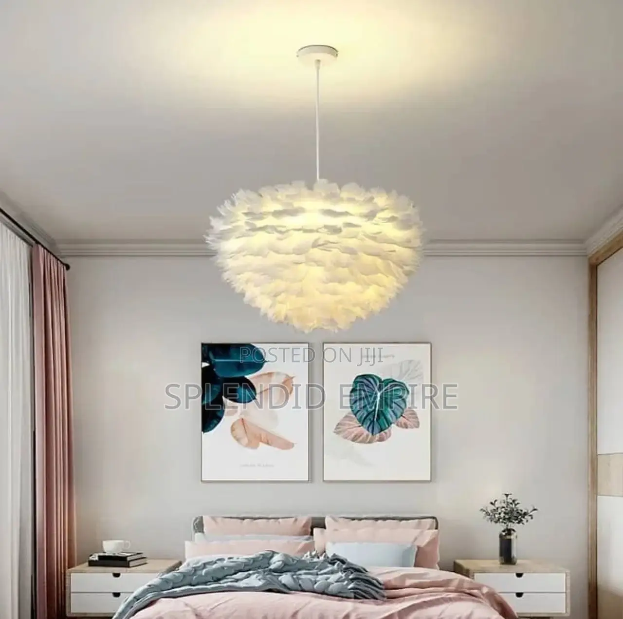 Luxury Fur Feather Light