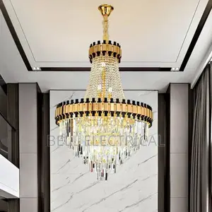 Duplex Loft Hollow Villa Crystal Large Chandelier