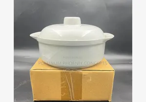 White Ceramic Bowl With Cover