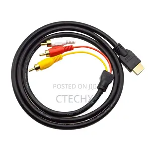 Hdmi Male to 3 Rca Male Av Cable Video Converter Adapter