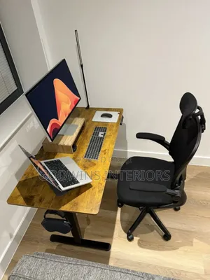Electrical Adjustable Desk 1.4mtr With Office Chair