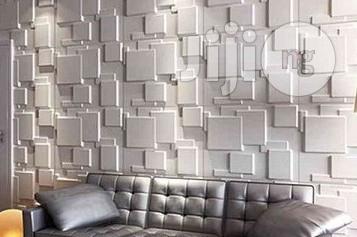 3D Panels Wallpaper Interior