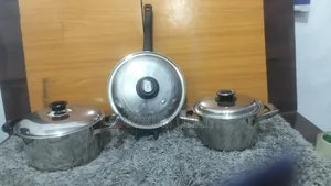 3pcs German Neatly Used Heavy Stainless Pot Video Avalable