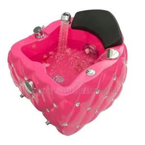 Pink Luxury Pedicure Spa Bath/Basin With Massage