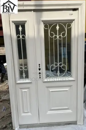 4ft by 7ft French Armored Glass Door