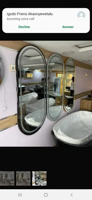Salon Led Light Display Mirror