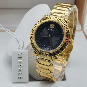 Versace Black Dial Ladies Watch
