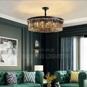 Modern Luxury Crystal Pendant Lights Gold Black E14 Glass