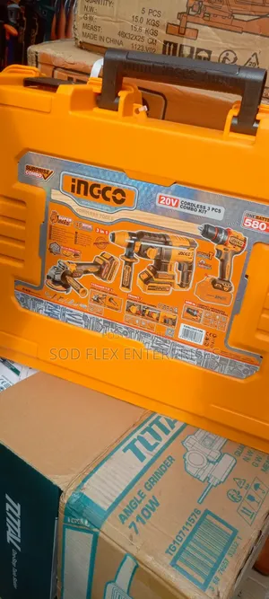 20v 3in1 Combo Cordless Ingco Screw, Hammer Drill, Grinder