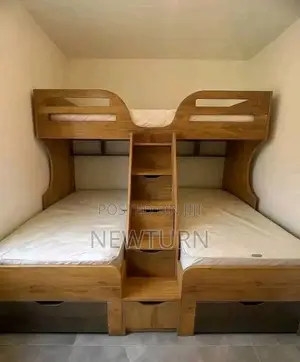 Wooden Double Bunk Bed.