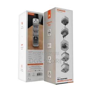 Porodo Fwc041 150+ Countries Universal Ac Adapter Charger