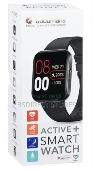 Goodmans Active+ Black Fitness Watch - Heart Rate Monitor