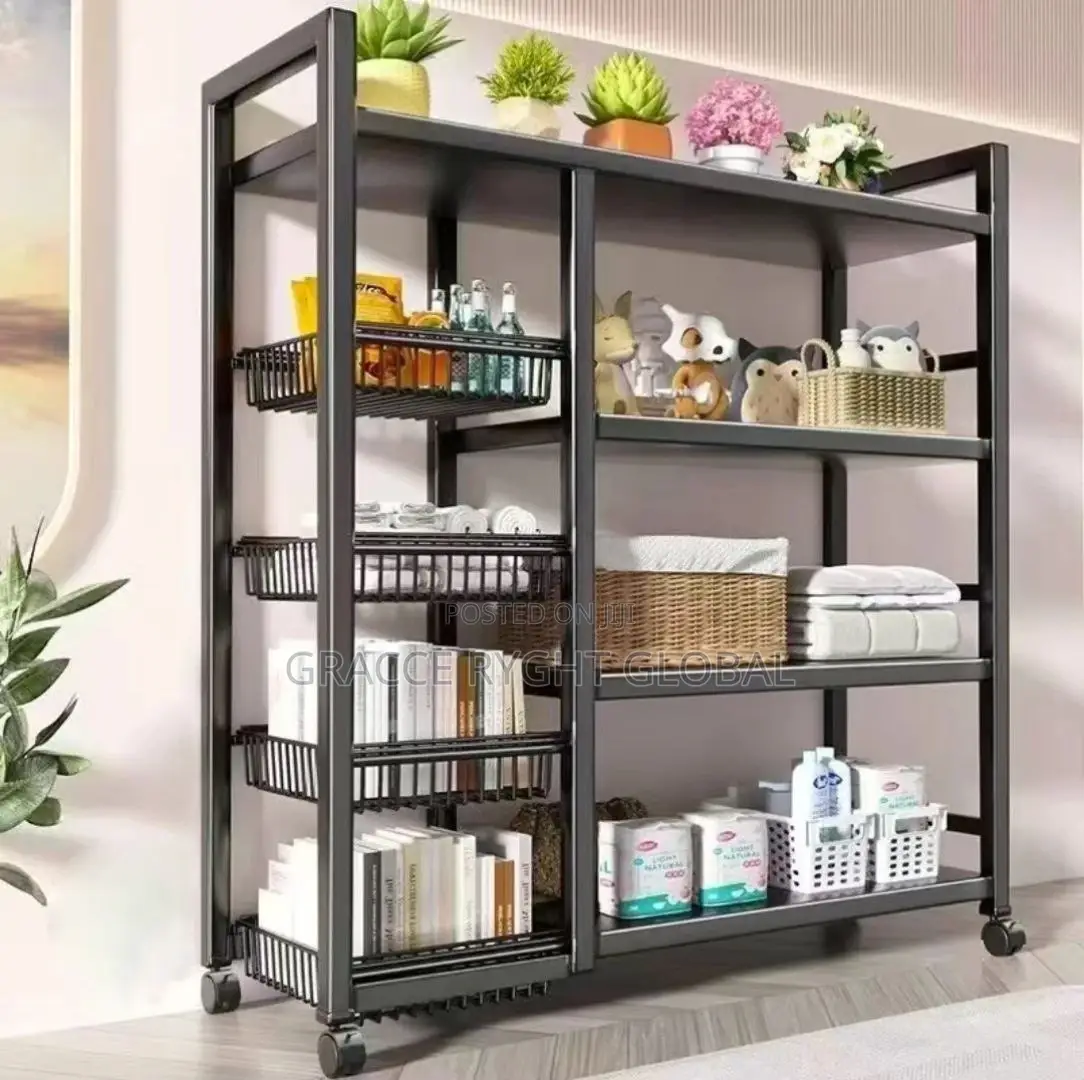 4tier Multi-Purpose Movable Storage Rack