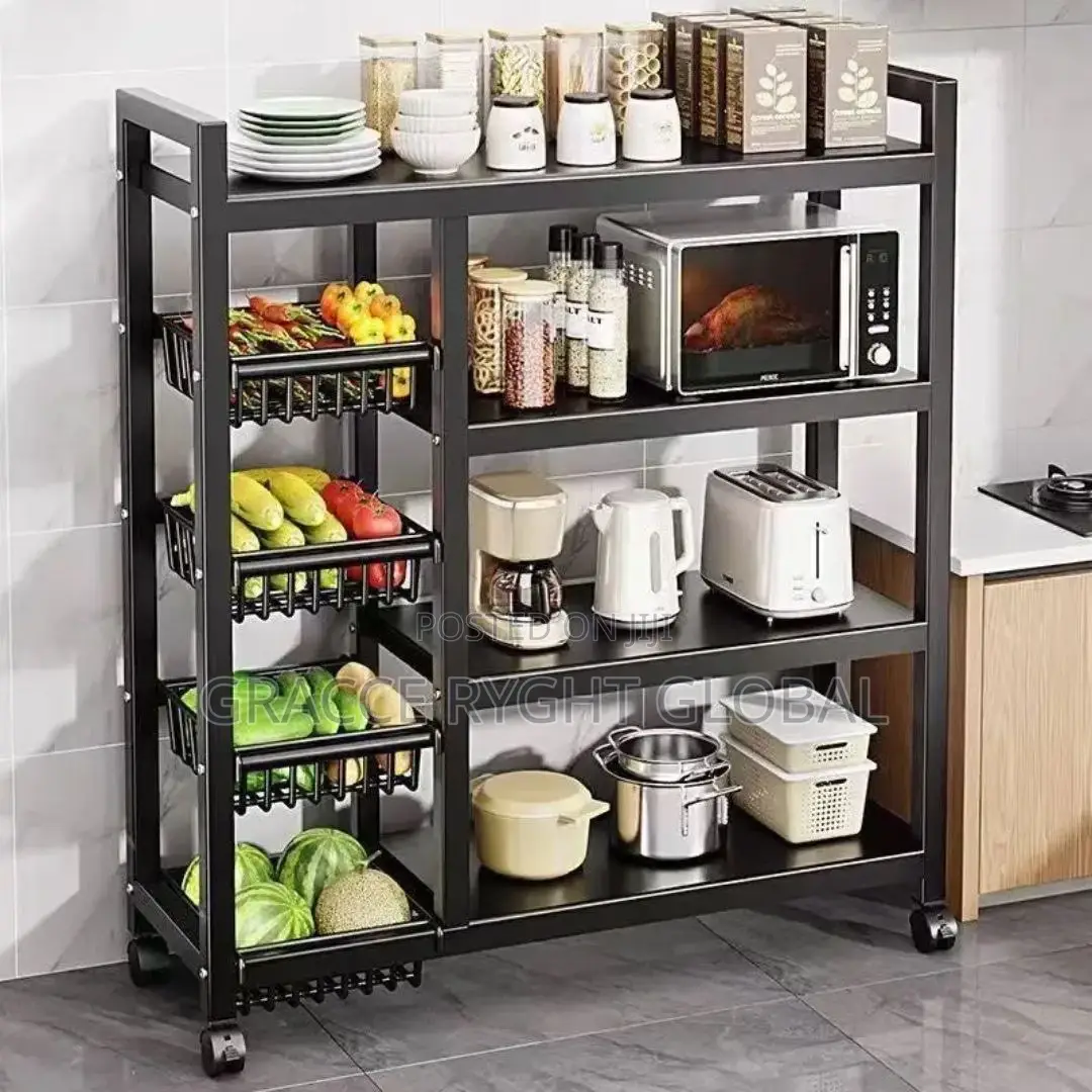 4tier Multi-Purpose Movable Storage Rack
