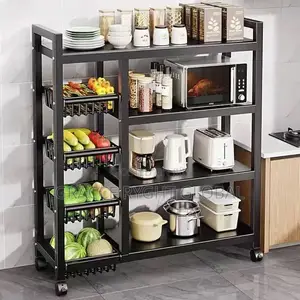 4tier Multi-Purpose Movable Storage Rack