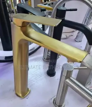 Brush Gold Long Cabinet Basin Mixer
