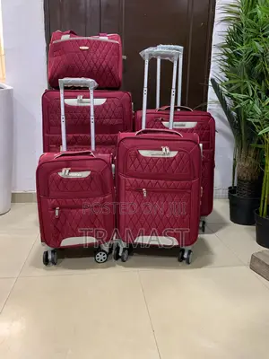 Swiss Polo 5-piece Luggage Set – Bold Red Edition