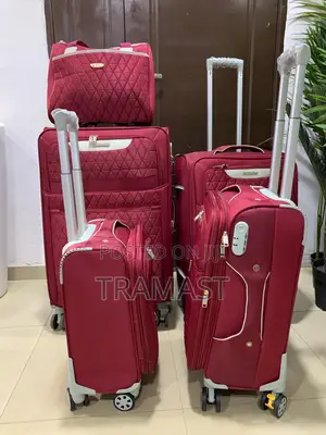 Swiss Polo 5-piece Luggage Set – Bold Red Edition