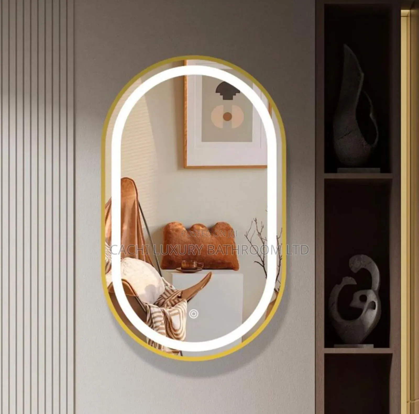 Gold Led Mirror