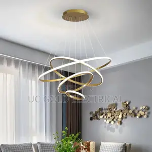 Modern Pendant Lamp Led Rings Ceiling Hanging Chandelier
