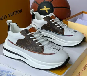 Lv White/Brown Mix Sneakers