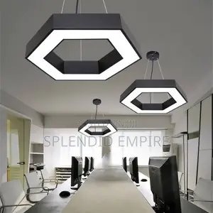Hexagon Led Pendant Modern Drop Light