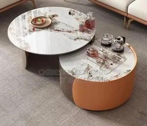 Orange Center Table 2 In 1