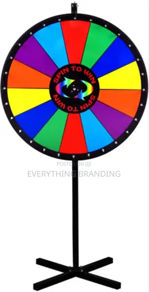 Spin Wheel for Promo, Raffle, Event, Giveaway Game Stand