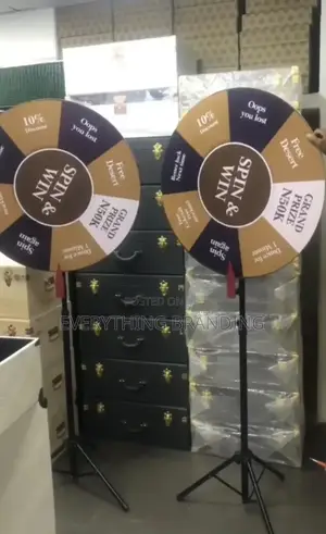 Spin and Win Wheel With Stand for Promo Events Branding