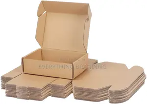 Brown Printed Self Lock Box for Food, Shoes Gift Packaging